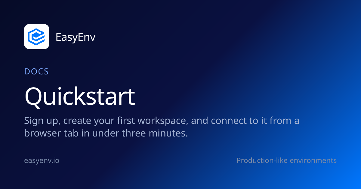Quickstart | Docs | EasyEnv